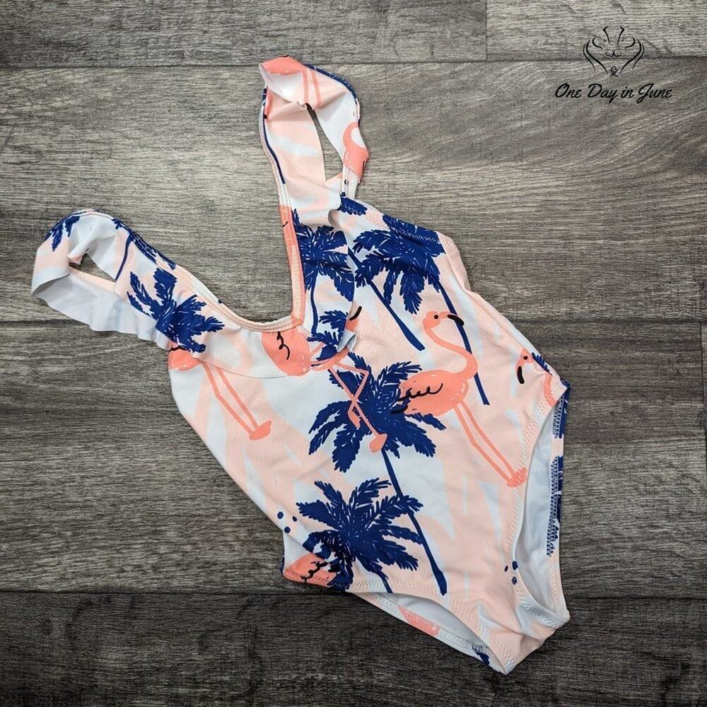 Amzbrly Ruffle Shoulder One Piece Size 6 (116)